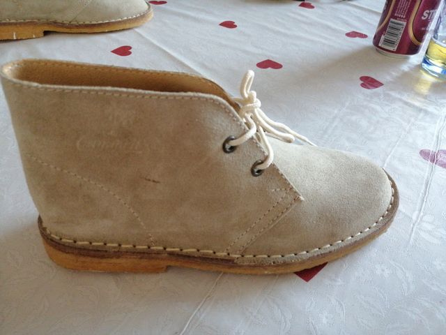 Polacchine scamosciate beige 37