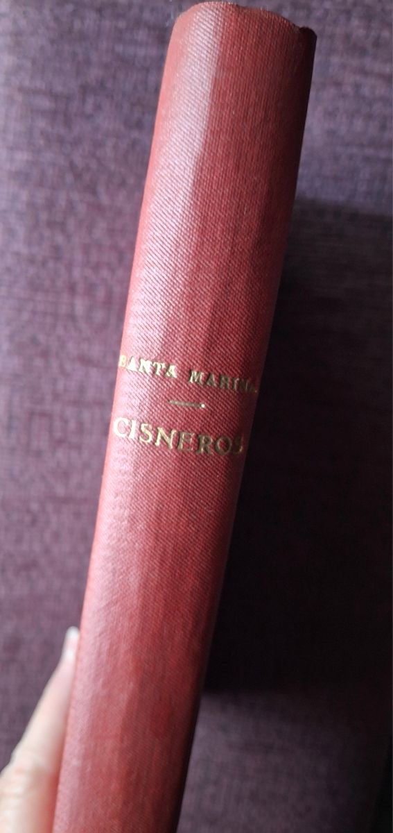 Libro antiguo Cisneros 1939