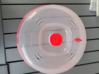 Coperchio cuociriso microonde rosso