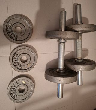 Kit pesas 13,75kg - mancuernas