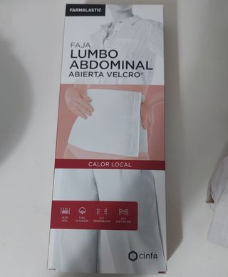 Faja Lumbo Abdominal Farmalastic - Velcro - Beige