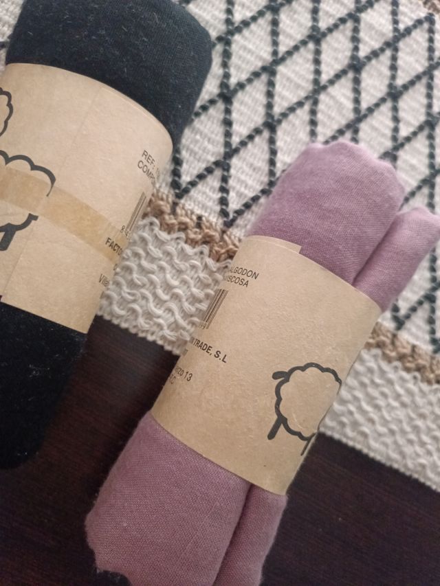 Pañuelos mujer - Negro y Rosa