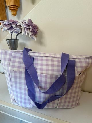Bolsos de rafia y crochet beige