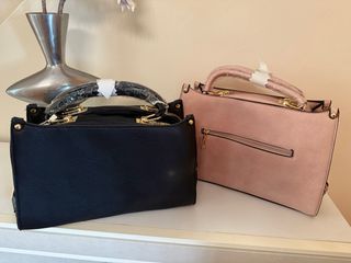 Bolsos de rafia y crochet beige
