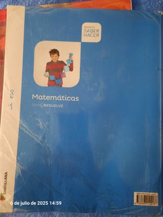 MATEMATICAS SERIE RESUELVE 1 ESO SABER HACER