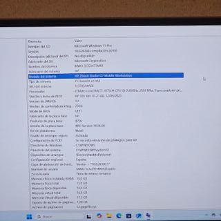 HP ZBook Studio G7 · Portátil gráfico