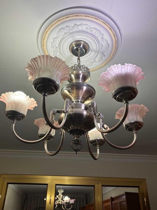 Lampara techo vintage 5 luces