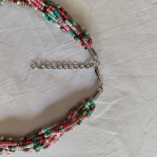 Gargantilla,collar,choker trenzado multicolor boho