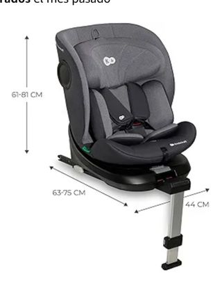 Kinderkraft I-360 Silla Coche Gris