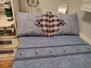 Colcha vaquera juvenil + cojines de diseño a juego