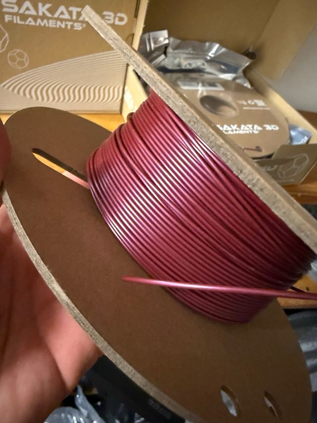 PLA 850 Sakata 3D Rojo Vino Seda x2