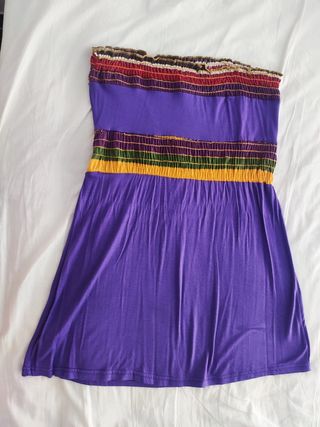 Top/Vestido color morado