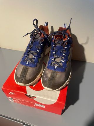Nike React Element 87 - 44.5 Marrón-Azul