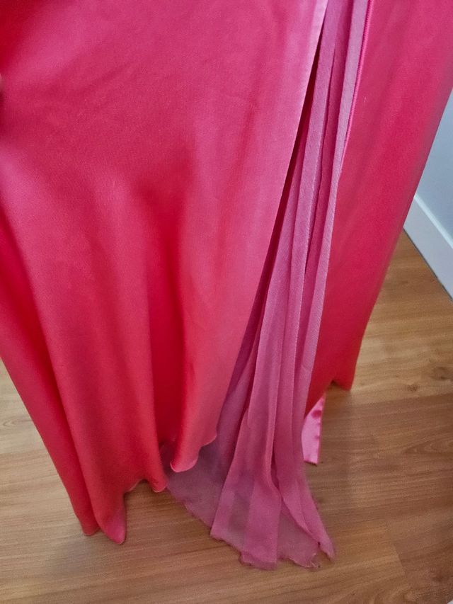 Vestido largo fiesta rosa Barbie