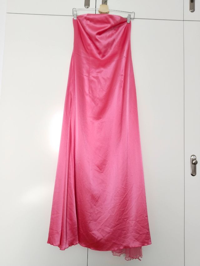 Vestido largo fiesta rosa Barbie