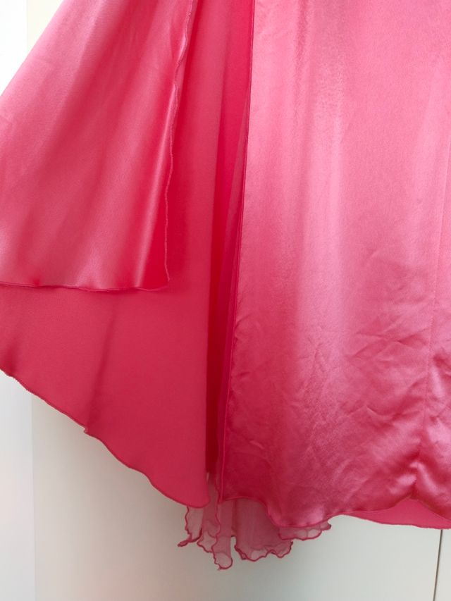 Vestido largo fiesta rosa Barbie