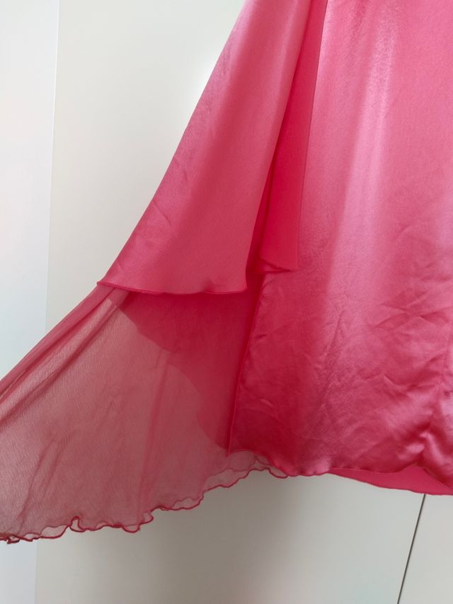 Vestido largo fiesta rosa Barbie