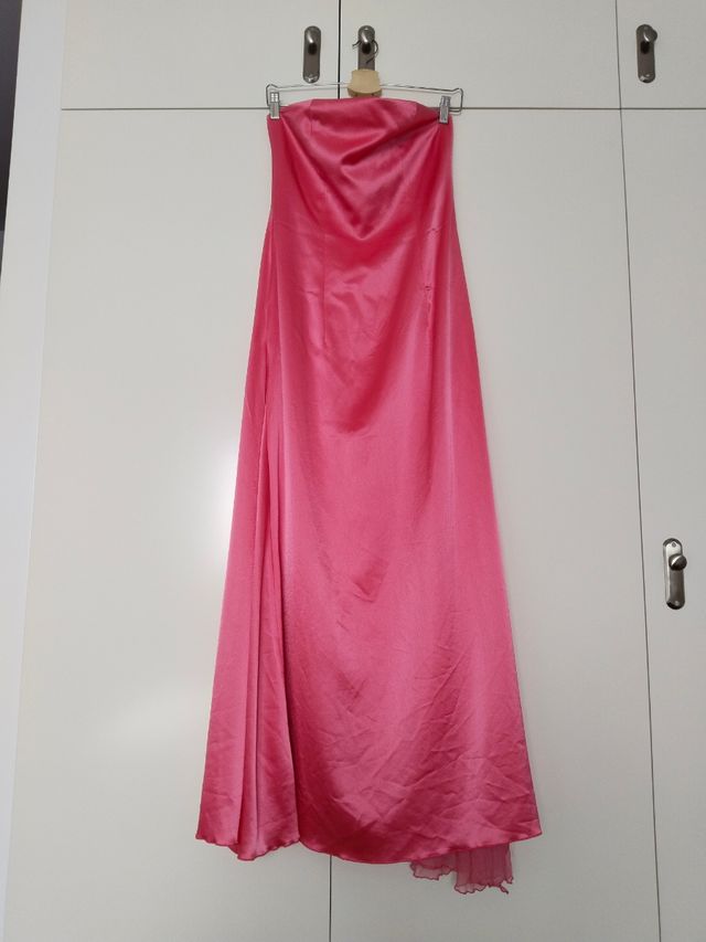 Vestido largo fiesta rosa Barbie