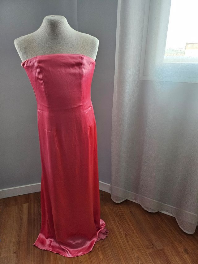 Vestido largo fiesta rosa Barbie