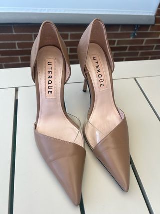 Tacones Uterqüe beige