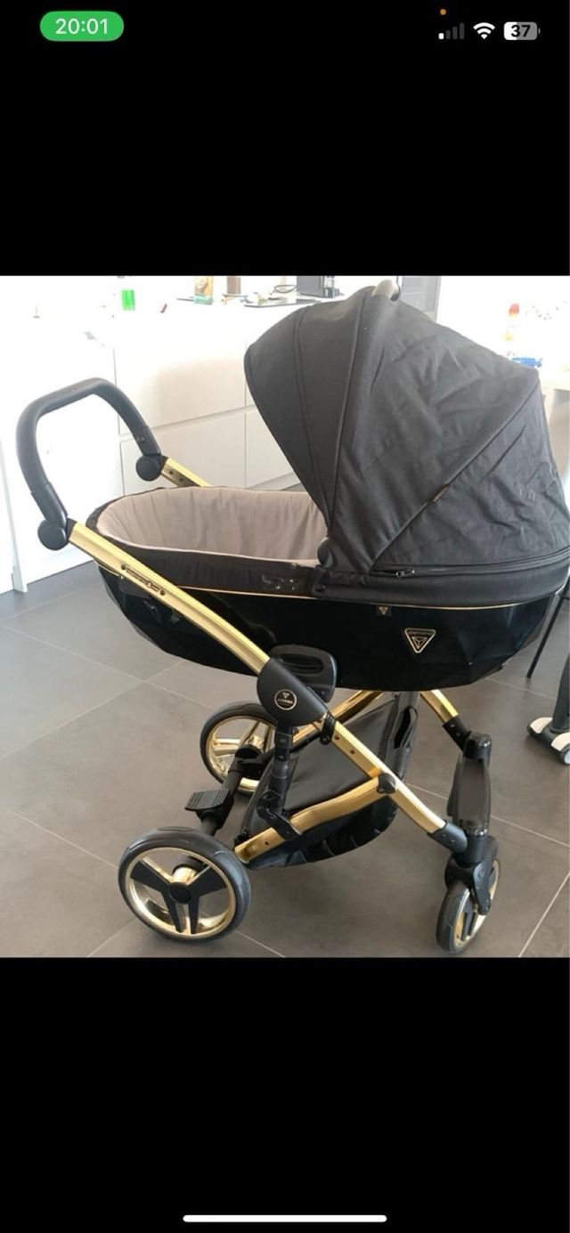 Passeggino Junama Luxury nero-oro