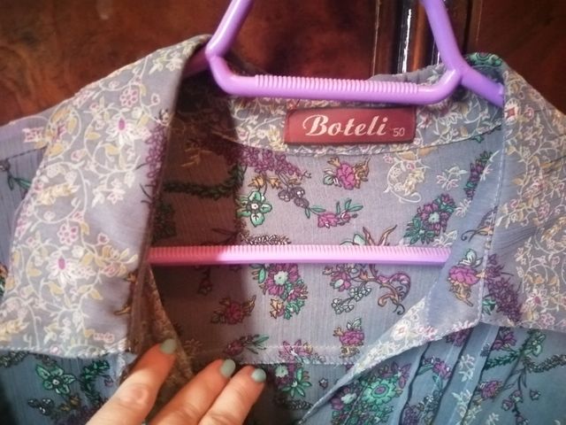 Camisa Boteli 50 - Azul- Manga Larga