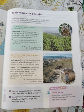Cuaderno de sociales 4 primaria de Santillana