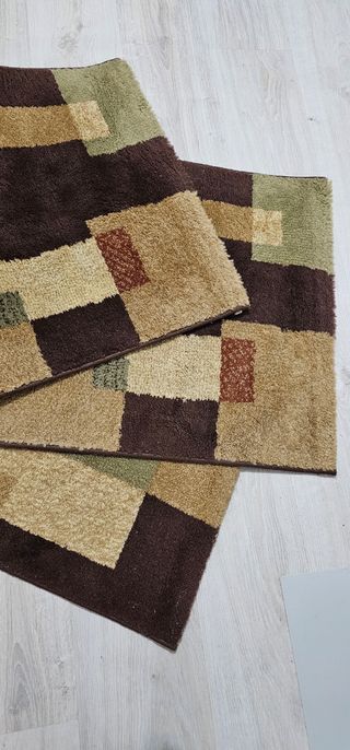 Alfombras dormitorio - Beige y marrón