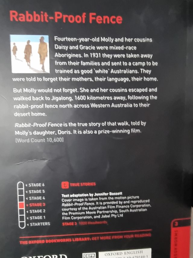 Libros: Rabbit-Proof Fence & Sally's Phone