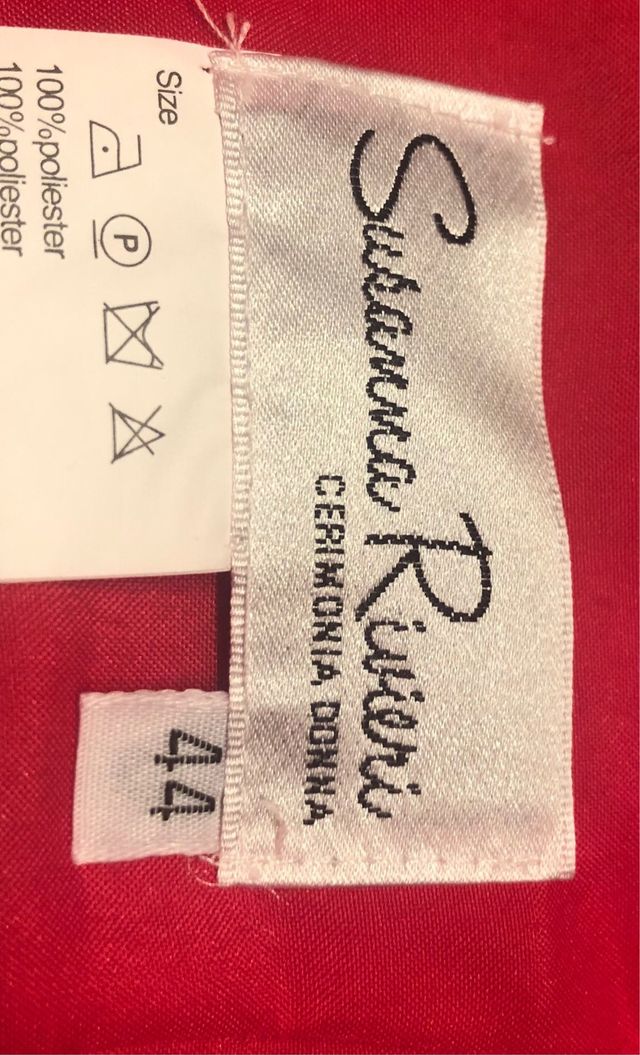 Vestido fiesta rojo Susanna Rivas M/L