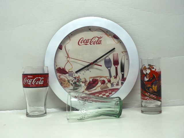 Pack CocaCola: Vasos y Reloj
