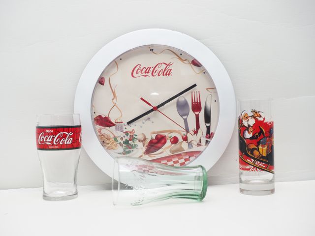 Pack CocaCola: Vasos y Reloj