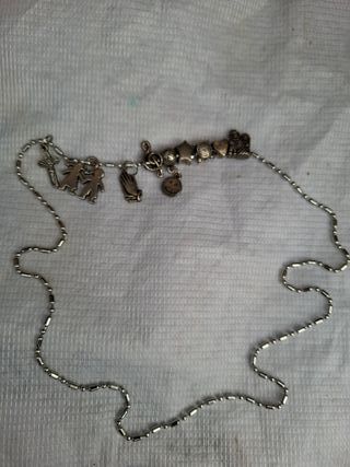 Collar con dijes plata