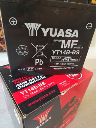 Batería Yuasa YT14B-BS AGM Moto