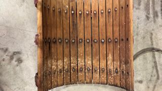 Prensa de uva antigua