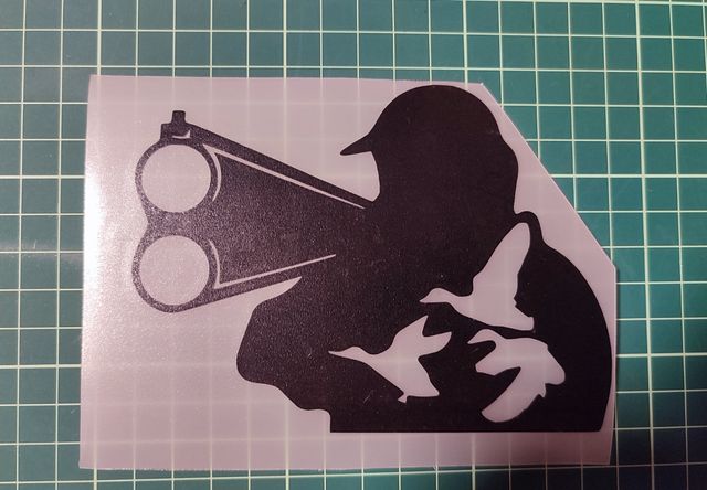 Pegatinas vinilo caza jabalí