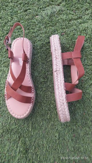 Sandalias esparto Women's Secret marrón