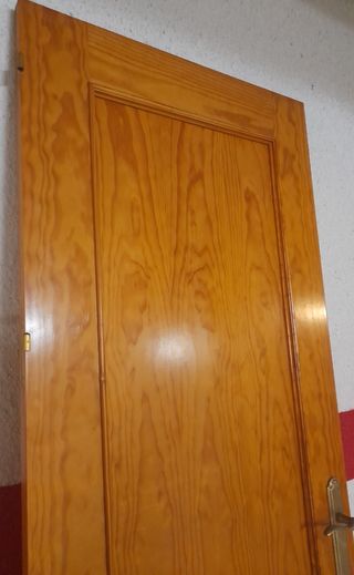 Puerta interior madera maciza