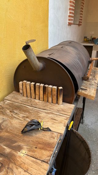 Barbacoa-horno portátil