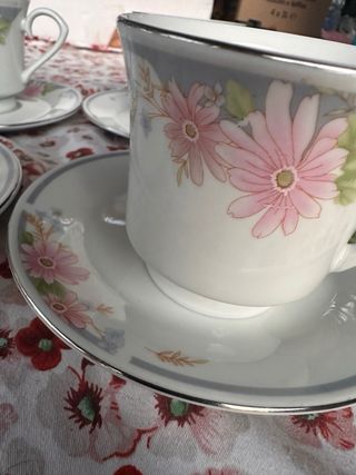 Set 6 tazze tè da te in porcellana