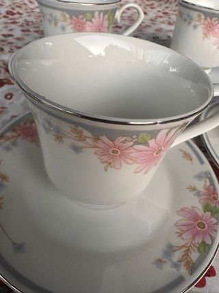 Set 6 tazze tè da te in porcellana