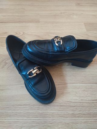 Mocasines Zara negros - talla 36