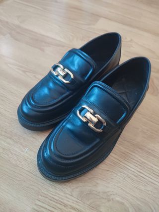 Mocasines Zara negros - talla 36