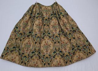 Falda fallera/valenciana larga tapicería - Verde