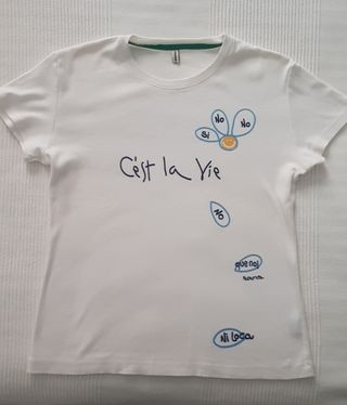 Camiseta blanca C'est la Vie