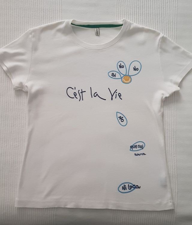Camiseta blanca C'est la Vie