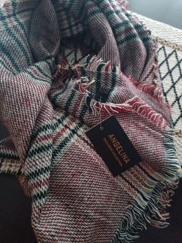 Pañuelo Angelina - Rojo y Blanco