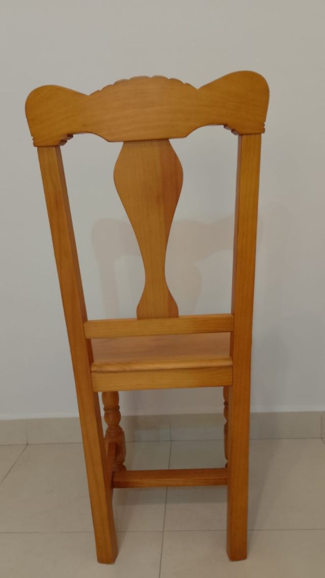 6 sillas de madera de roble