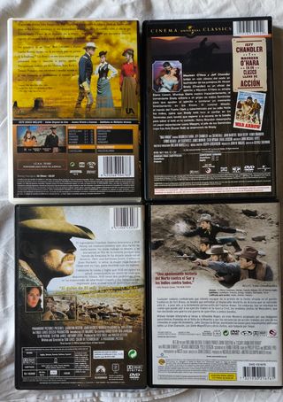 4 DVDs Clásicos del Oeste