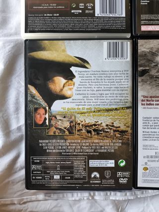 4 DVDs Clásicos del Oeste